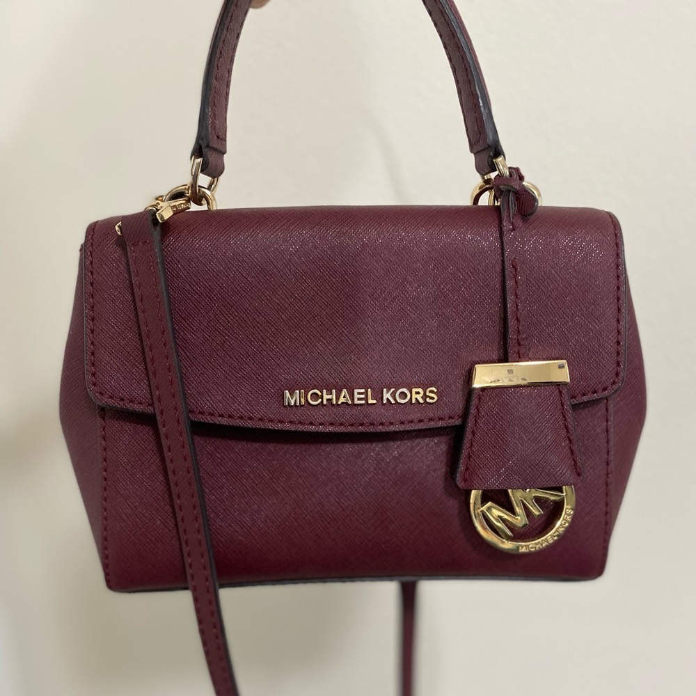 Michael Kors burgundy mini bag